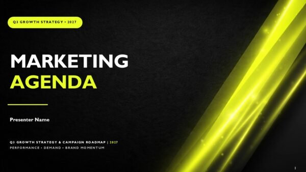 Effective Marketing Agenda Plan PPT Template and Google Slides