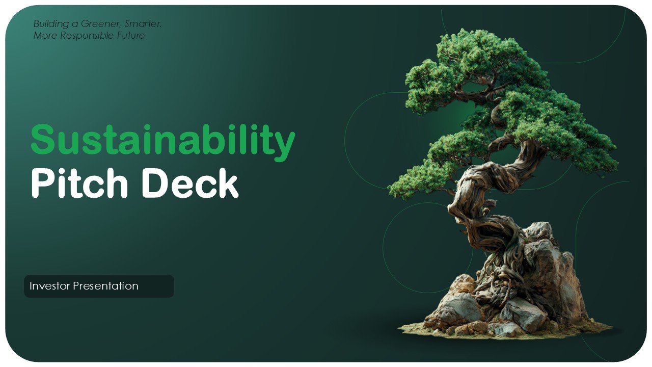 The Ultimate Sustainability Pitch Deck PPT Template
