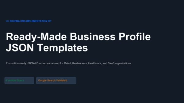 Business Profile JSON Templates & Examples PowerPoint and Google Slides