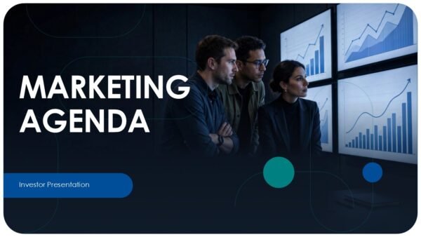 Marketing Agenda Strategic Roadmap for Growth PPT Template and Google Slides