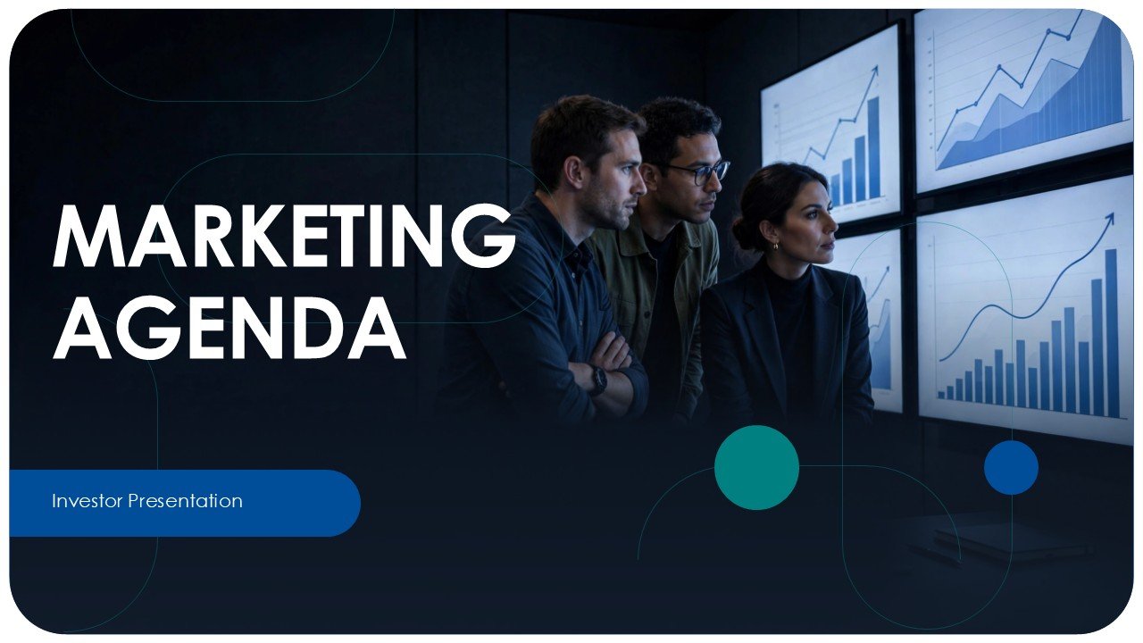 Marketing Agenda Strategic Roadmap for Growth PPT Template and Google Slides
