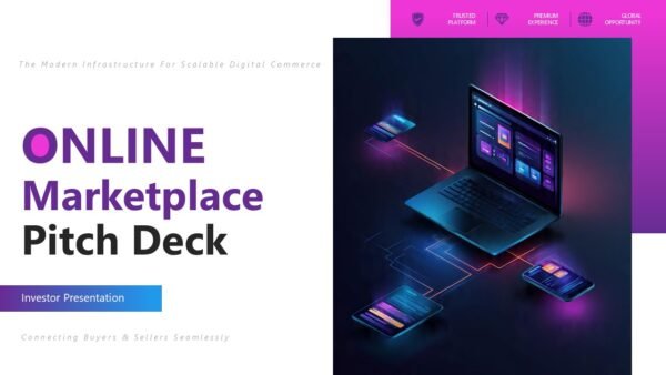 Online Marketplace Pitch Deck PPT Template and Google Slides