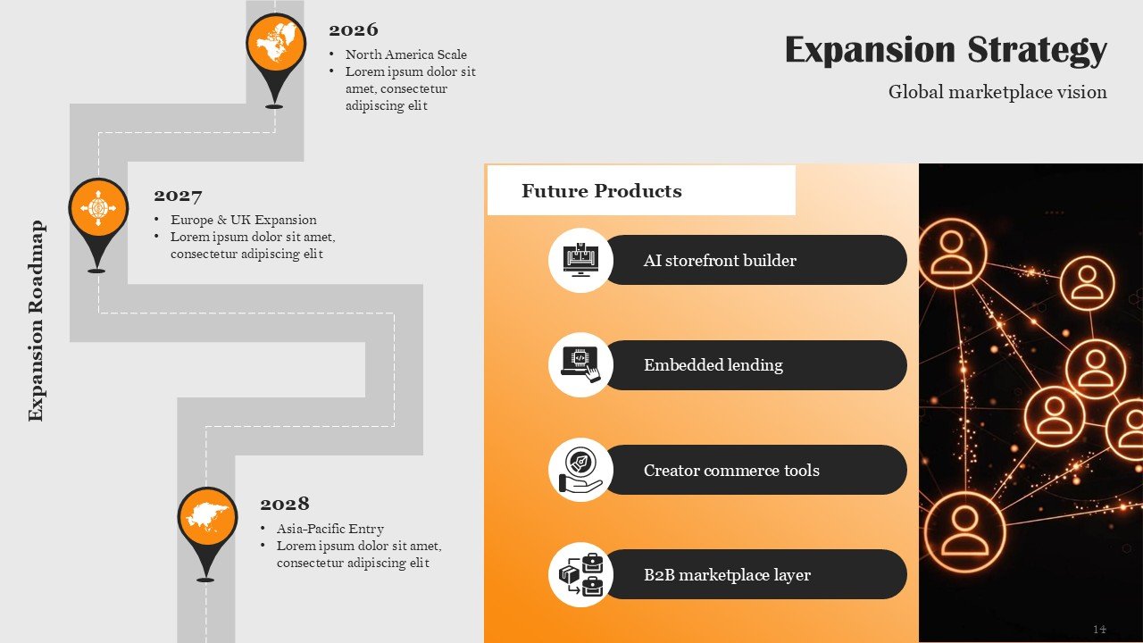 Startup Marketplace Pitch Deck PPT Template and Google Slides