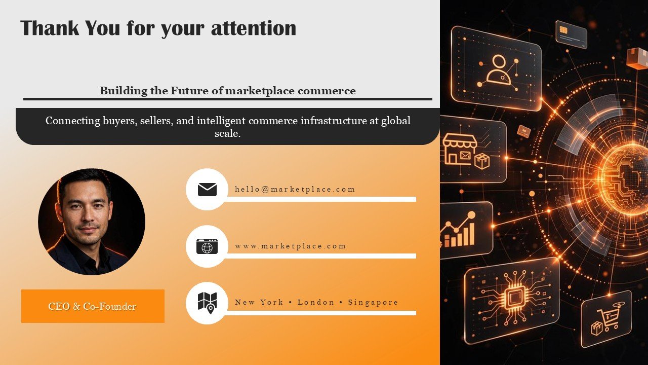 Startup Marketplace Pitch Deck PPT Template and Google Slides